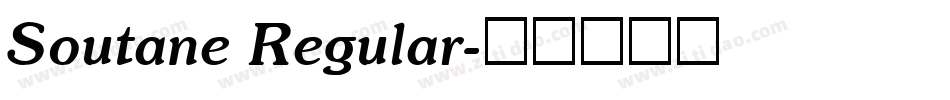 Soutane Regular字体转换